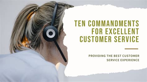 Delight Me...The Ten Commandments of Customer Service