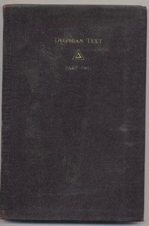 Delphian Text Part Two