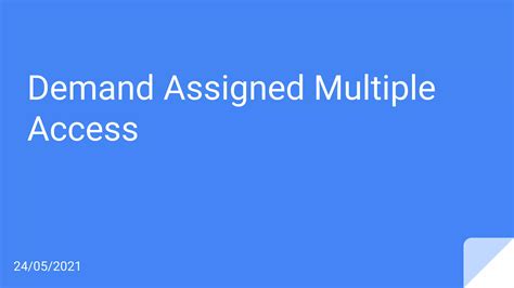 Demand Assigned Multiple Access Terminals