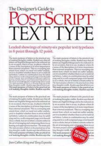 Designer's Guide to PostScript Text Type