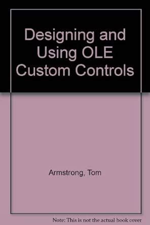 Designing and Using Ole Custom Controls