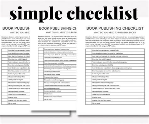 Desktop Publishing Checklist