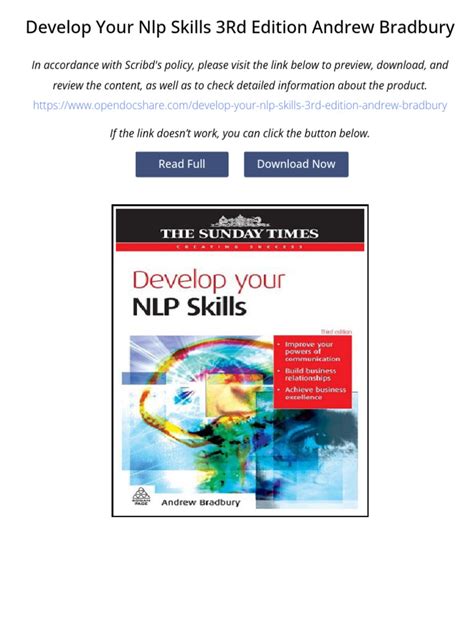 Develop Your NLP Skills