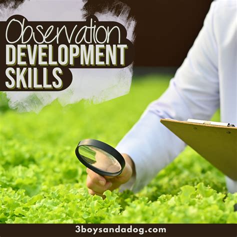 Developing Observation Skills
