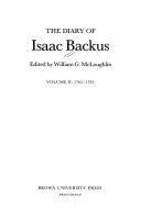 Diary of Isaac Backus