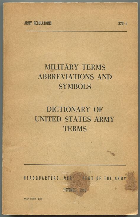 Dictionary of Military Abbreviations