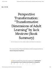 Dimensions Of Adult Learning