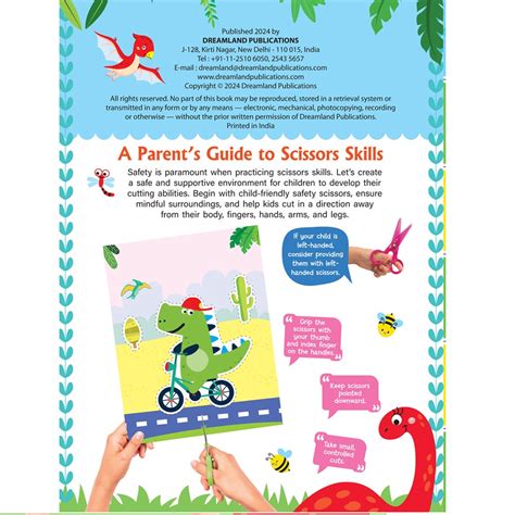 Dinosaurs Scissors Skills Book