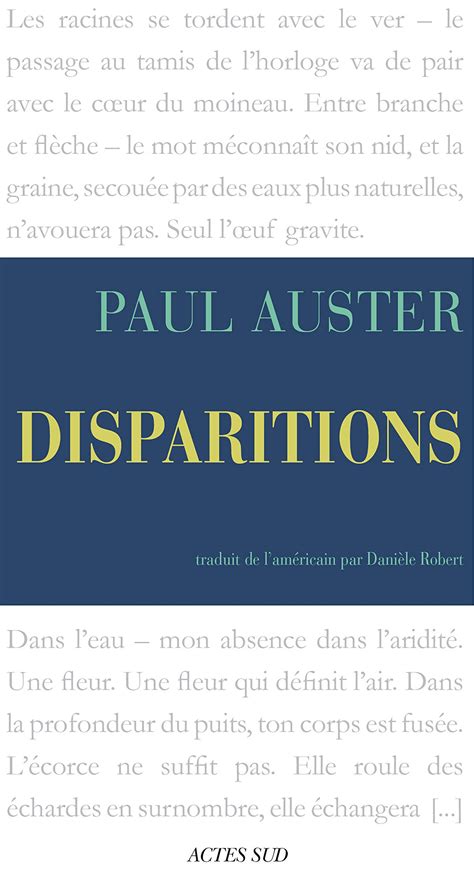 Disparitions