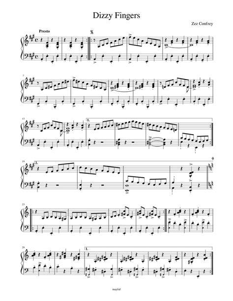Dizzy Fingers [Sheet Music]