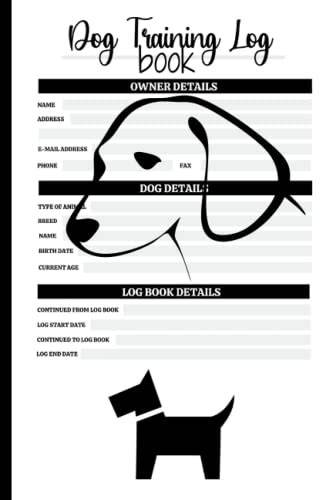 Dog Training Log Book