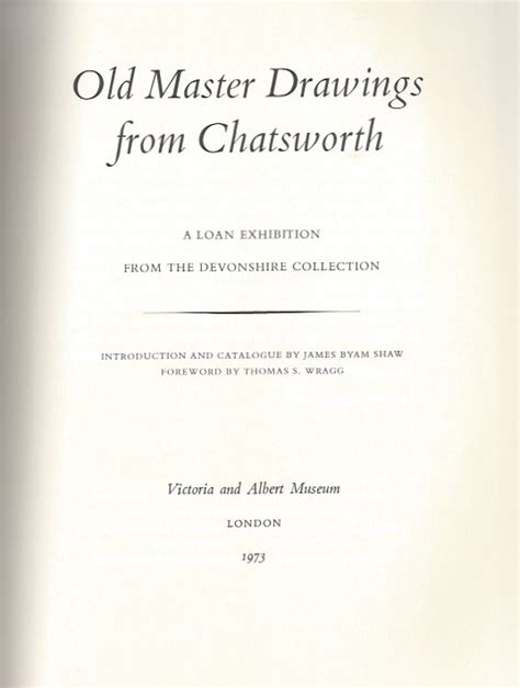 Drawings Chatsworth Collection 1a