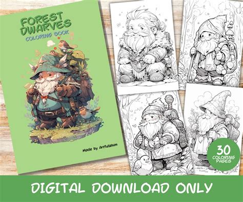Dreadful Dwarves: A Terrifying Coloring Book Adventure