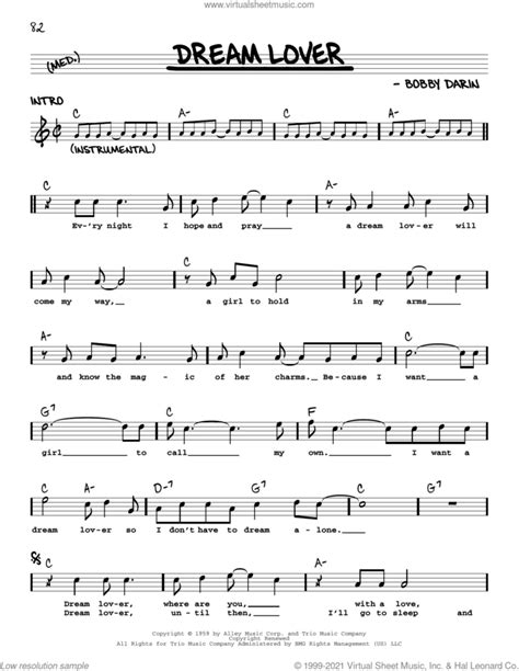 Dream Lover Sheet Music