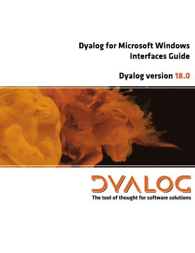 Dyalog Version 12.0 .Net Interface Guide