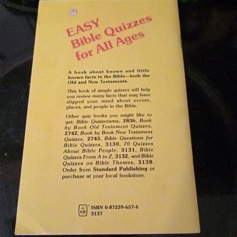 EASY BIBLE QUIZZES FOR ALL AGES