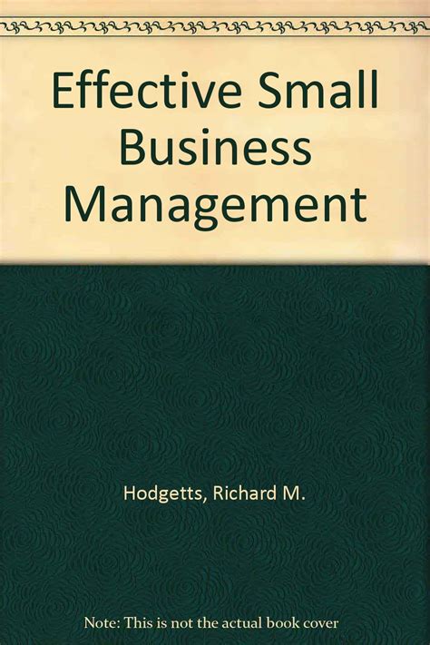 Effective Small Business Management