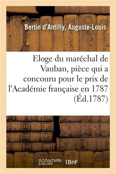 Eloge Du Marechal de Vauban... (French Edition)