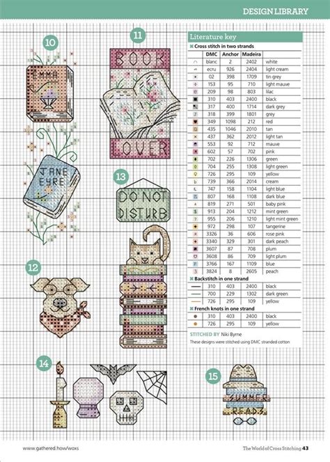 Embroidery 10 cross stitch patterns