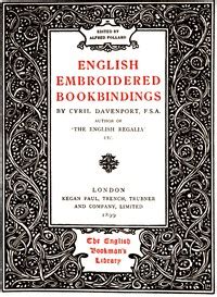 English Embroidered Bookbindings
