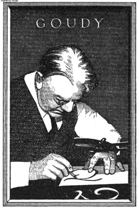 Engraved Portrait Of Frederic W. Goudy