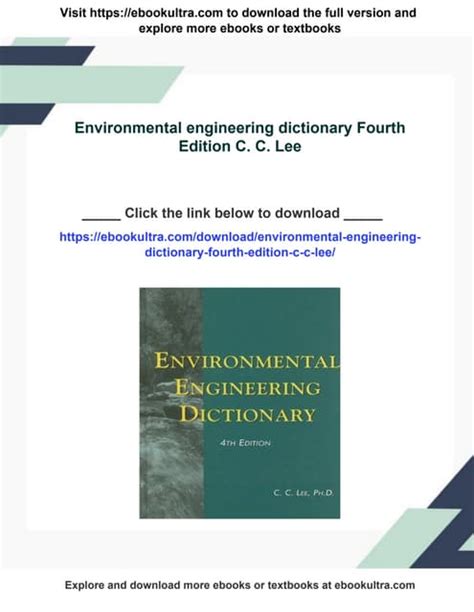 Environmental Engineering Dictionary