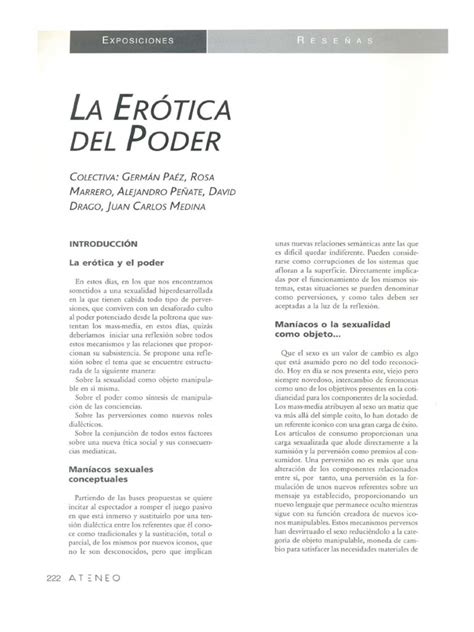 Erotica Del Poder