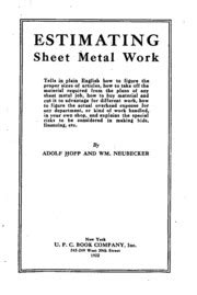 Estimating Sheet Metal Work