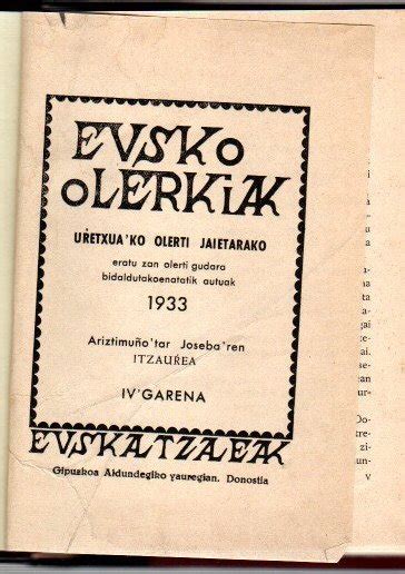 Eusko olerkiak
