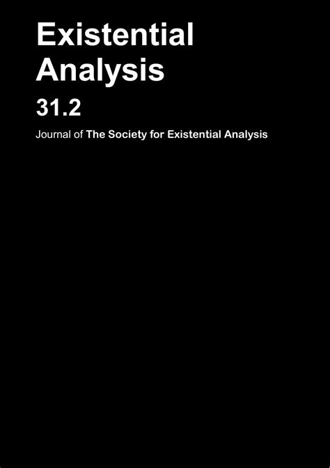 Existential Analysis 37.2