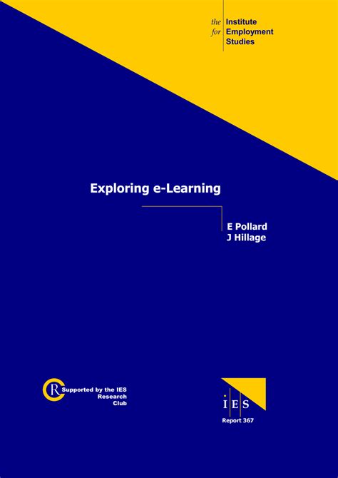 Exploring E-learning (IES Report)