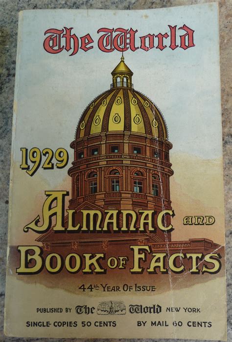 FORESTRY ALMANAC - 1929 EDITION