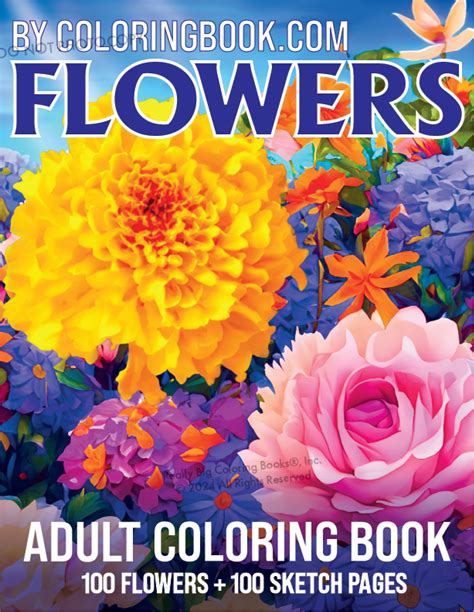 Fantastic Flowers: Adult Coloring Book