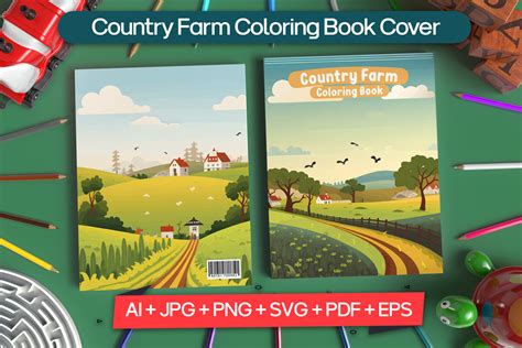 Farm Country Coloring Book