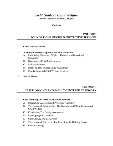 Field Guide to Child Welfare