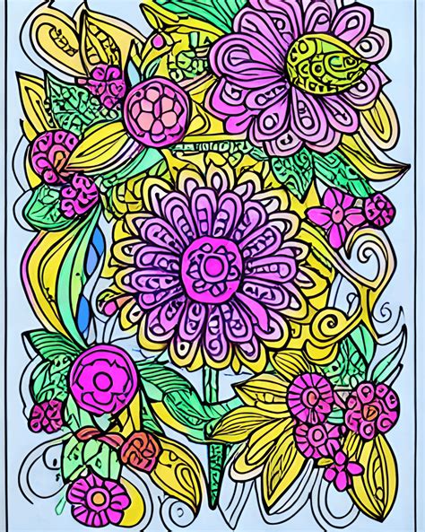 Flower Coloring - Be Creative