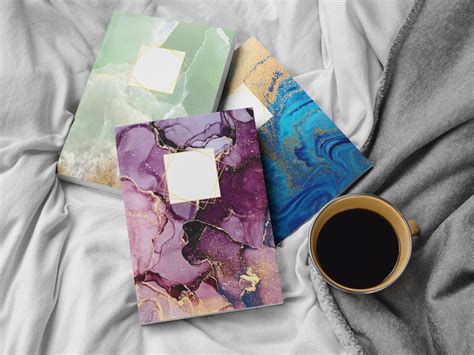 Flower Marble Notebook