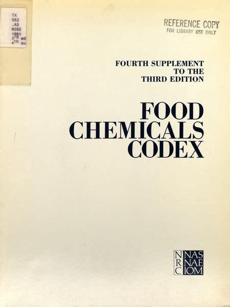 Food Chemicals Codex