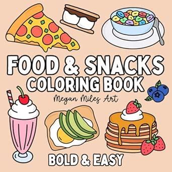 Food and Snacks Colouring Book