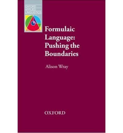 Formulaic Language