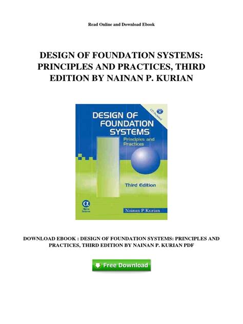 Foundation Design: Principles and Practices