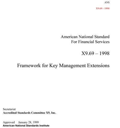 Framework for Key Management Extensions
