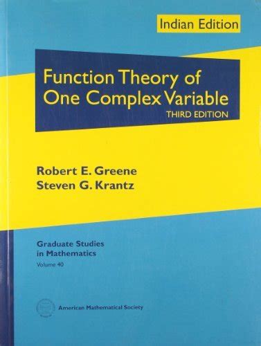 Function Theory of One Complex Variable