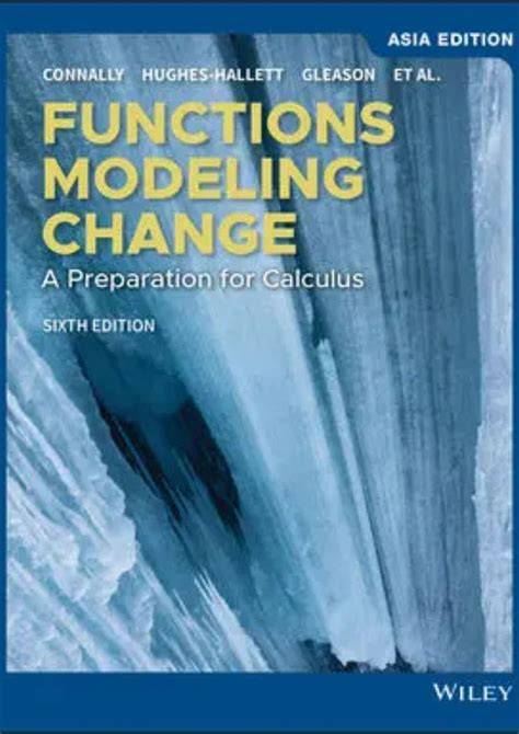 Functions Modeling Change: A Preparation for Calculus