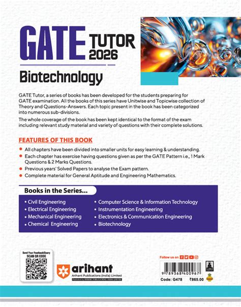 Gate Tutor 2015 Biotechnology