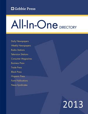 Gebbie Press All-In-One Directory 2011