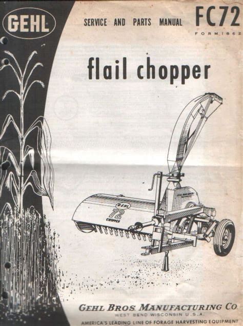 Gehl FC7200 Flail Chopper Operators Manual