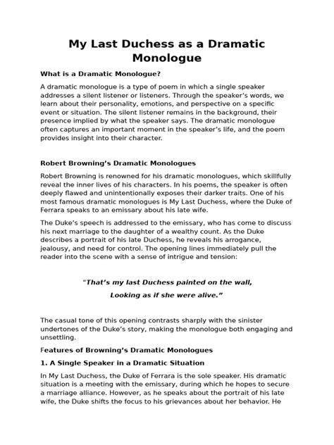 Genius and Monologue