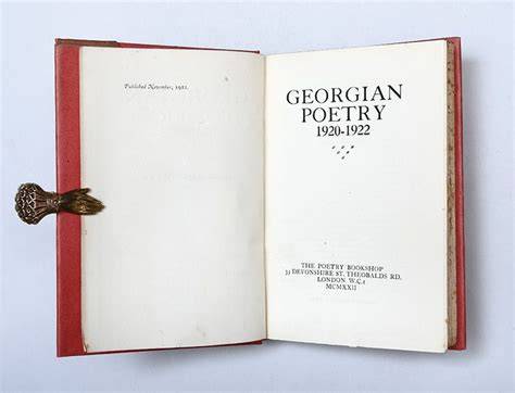Georgian Poetry 1920-22