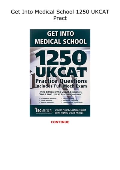 Get Into Medical School 1250 UKCAT Pract
